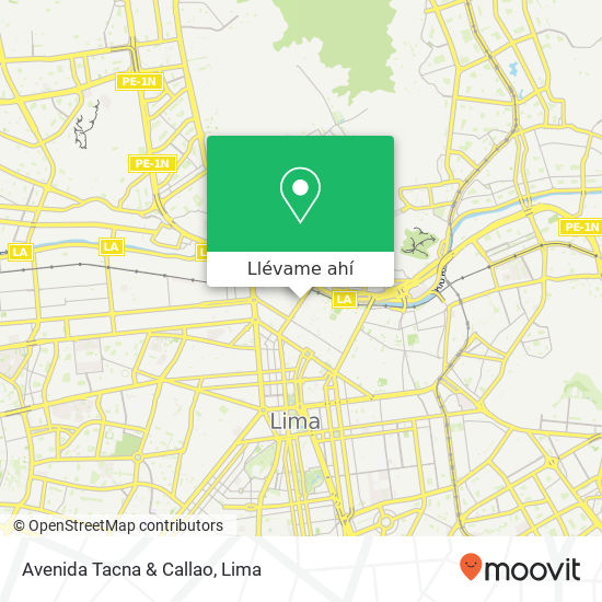Mapa de Avenida Tacna & Callao