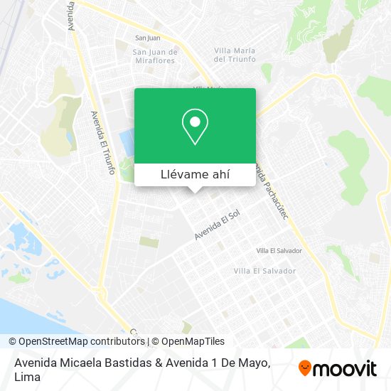 Mapa de Avenida Micaela Bastidas & Avenida 1 De Mayo