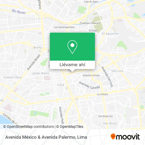 Mapa de Avenida México & Avenida Palermo