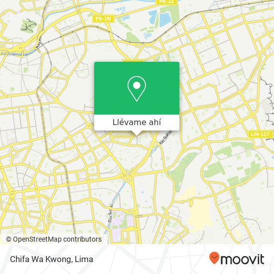 Mapa de Chifa Wa Kwong