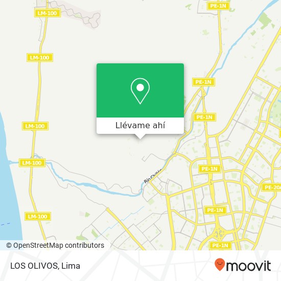 Mapa de LOS OLIVOS