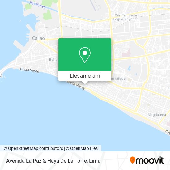 Mapa de Avenida La Paz & Haya De La Torre