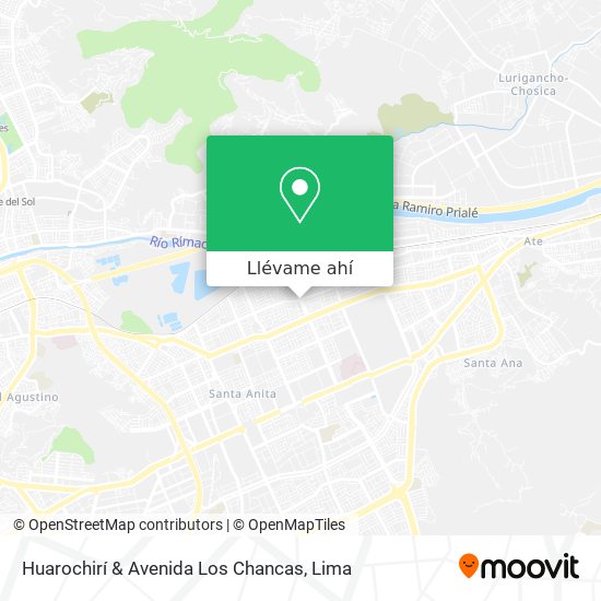 Mapa de Huarochirí & Avenida Los Chancas