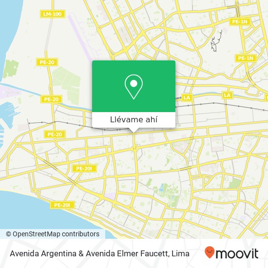 Mapa de Avenida Argentina & Avenida Elmer Faucett