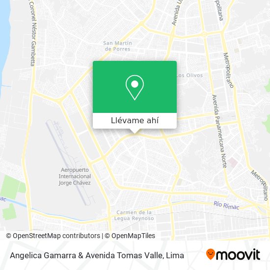Mapa de Angelica Gamarra & Avenida Tomas Valle