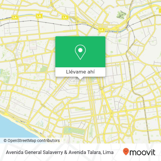 Mapa de Avenida General Salaverry & Avenida Talara