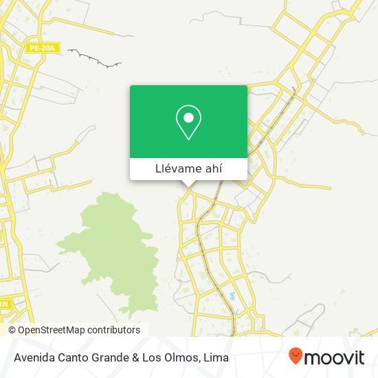 Mapa de Avenida Canto Grande & Los Olmos