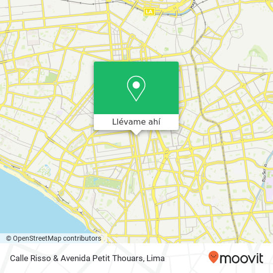 Mapa de Calle Risso & Avenida Petit Thouars