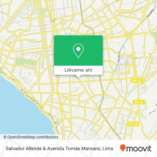 Mapa de Salvador Allende & Avenida Tomás Marsano