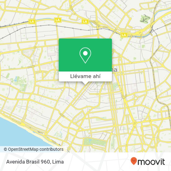 Mapa de Avenida Brasil 960
