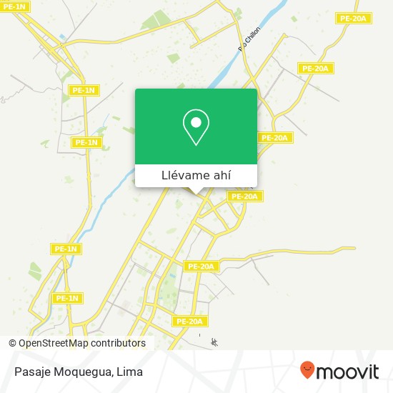 Mapa de Pasaje Moquegua