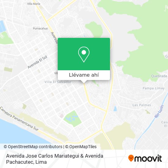 Mapa de Avenida Jose Carlos Mariategui & Avenida Pachacutec