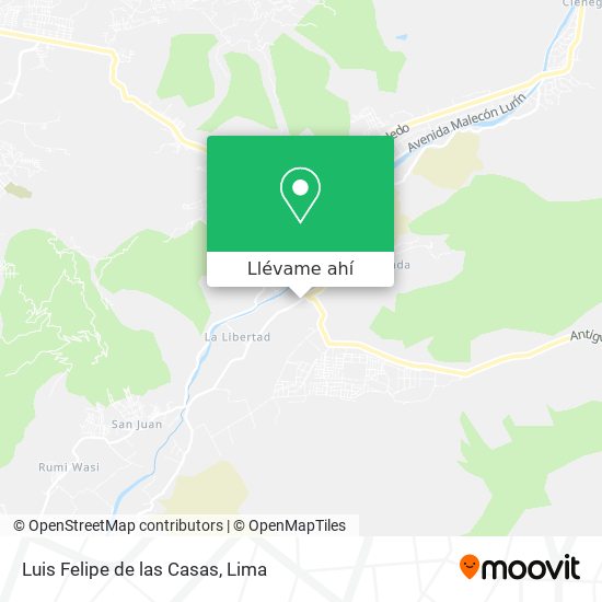 Mapa de Luis Felipe de las Casas