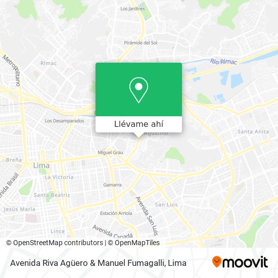 Mapa de Avenida Riva Agüero & Manuel Fumagalli