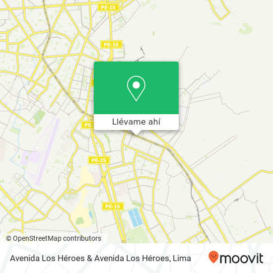 Mapa de Avenida Los Héroes & Avenida Los Héroes