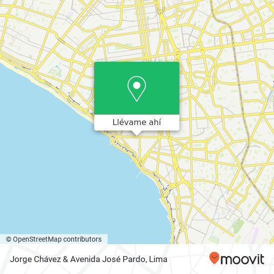 Mapa de Jorge Chávez & Avenida José Pardo