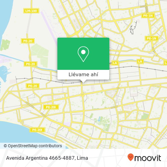 Mapa de Avenida Argentina 4665-4887