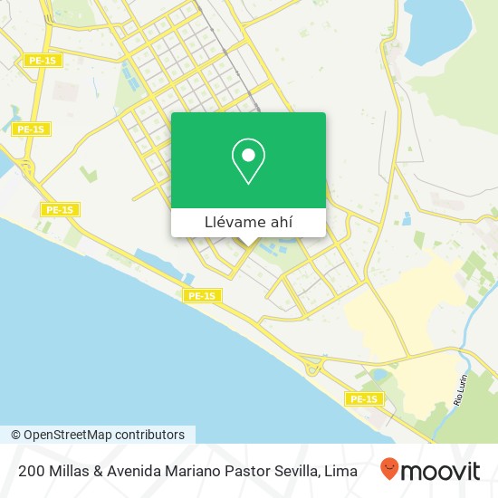Mapa de 200 Millas & Avenida Mariano Pastor Sevilla