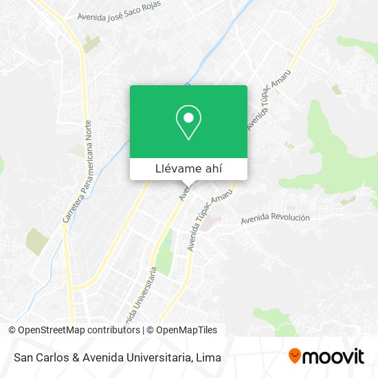 Mapa de San Carlos & Avenida Universitaria