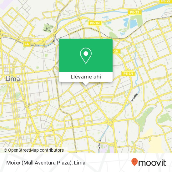 Mapa de Moixx (Mall Aventura Plaza)