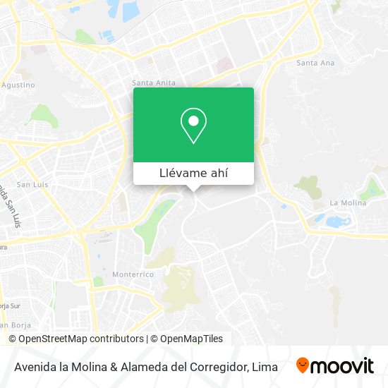 Mapa de Avenida la Molina & Alameda del Corregidor