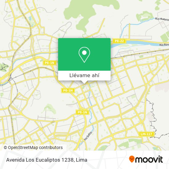 Mapa de Avenida Los Eucaliptos 1238