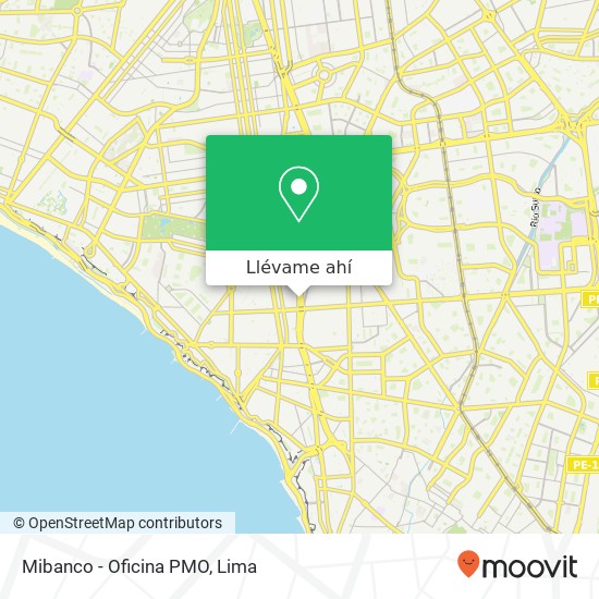 Mapa de Mibanco - Oficina PMO