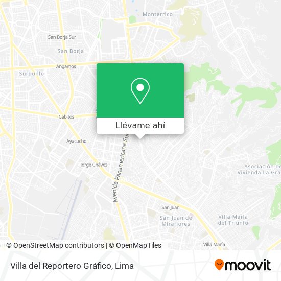 Mapa de Villa del Reportero Gráfico