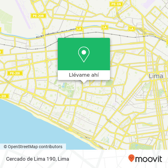 Mapa de Cercado de Lima 190