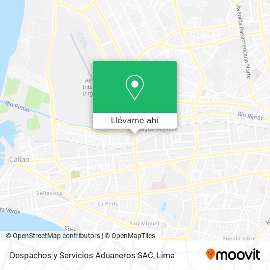 Mapa de Despachos y Servicios Aduaneros SAC