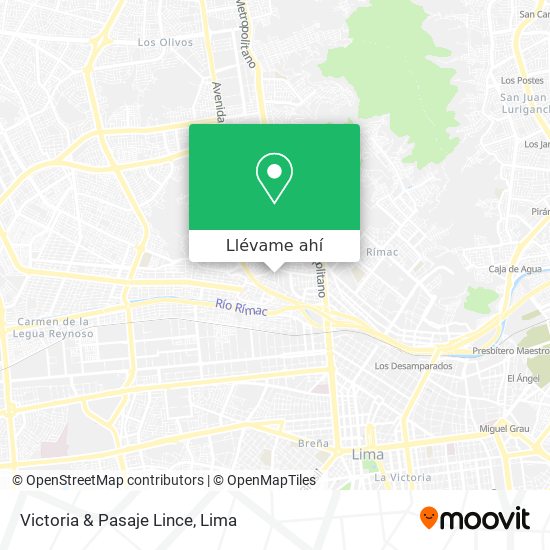 Mapa de Victoria & Pasaje Lince