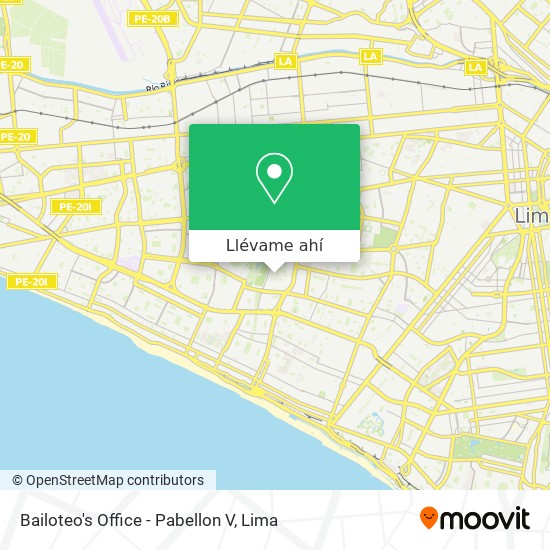 Mapa de Bailoteo's Office - Pabellon V