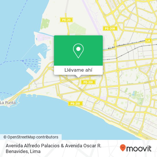Mapa de Avenida Alfredo Palacios & Avenida Oscar R. Benavides