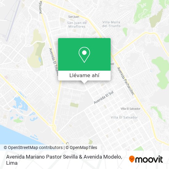 Mapa de Avenida Mariano Pastor Sevilla & Avenida Modelo