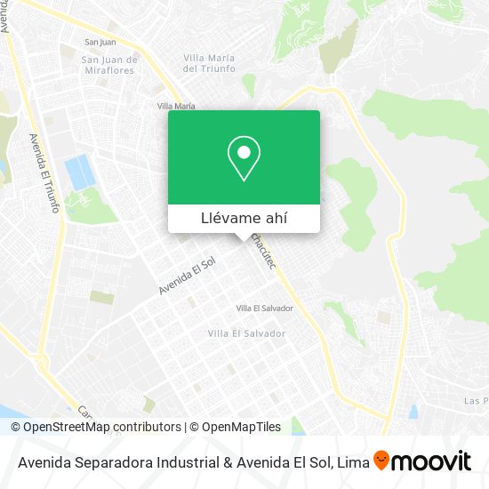 Mapa de Avenida Separadora Industrial & Avenida El Sol
