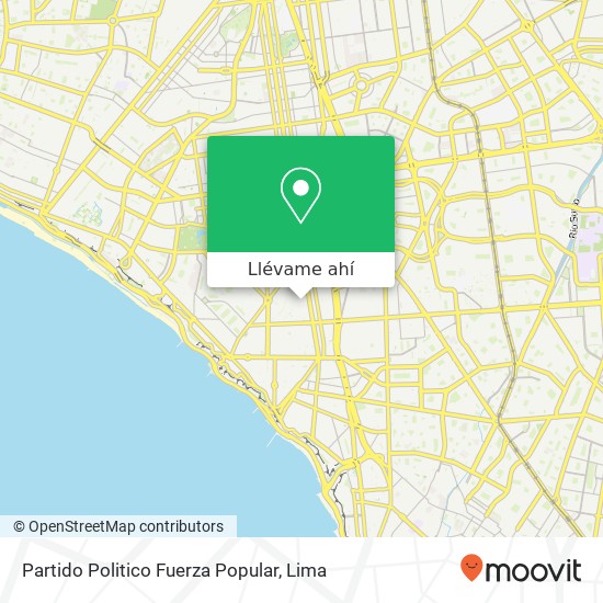 Mapa de Partido Politico Fuerza Popular