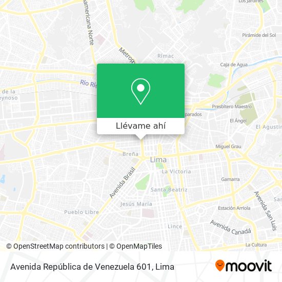 Mapa de Avenida República de Venezuela 601