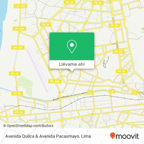 Mapa de Avenida Quilca & Avenida Pacasmayo