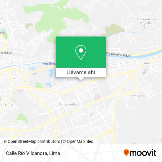 Mapa de Calle Río Vilcanota