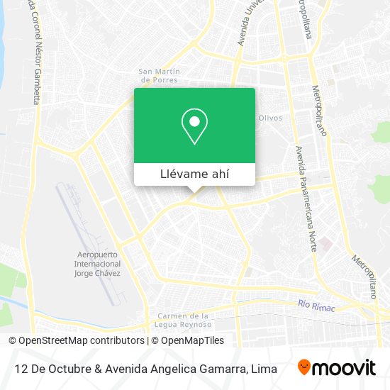 Mapa de 12 De Octubre & Avenida Angelica Gamarra