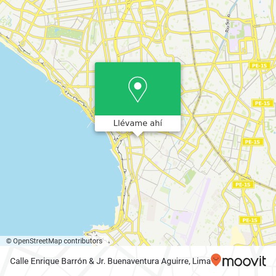 Mapa de Calle Enrique Barrón & Jr. Buenaventura Aguirre
