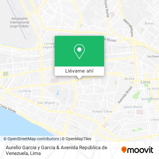 Mapa de Aurelio García y García & Avenida República de Venezuela