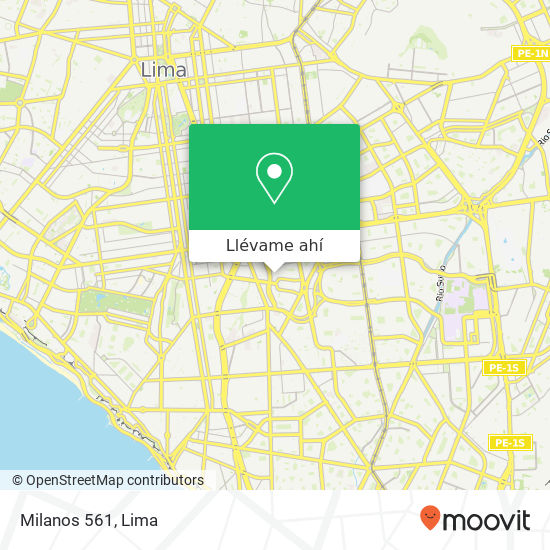 Mapa de Milanos 561
