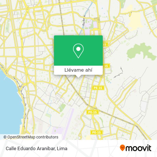 Mapa de Calle Eduardo Aranibar