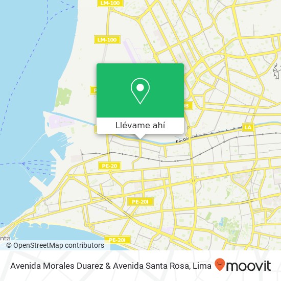 Mapa de Avenida Morales Duarez & Avenida Santa Rosa