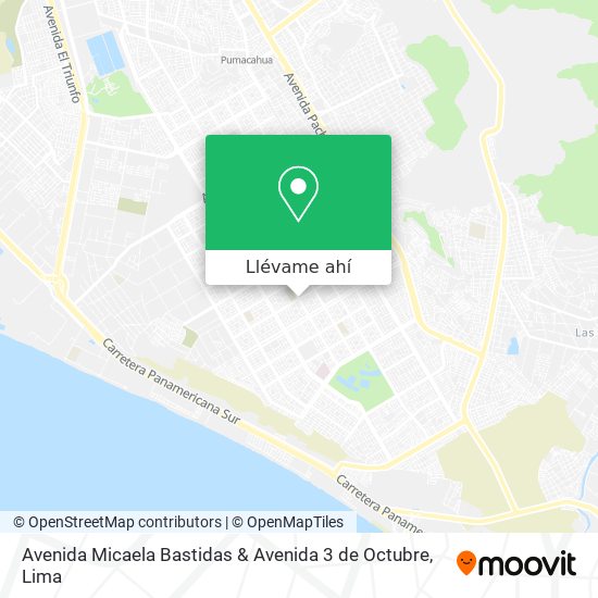 Mapa de Avenida Micaela Bastidas & Avenida 3 de Octubre