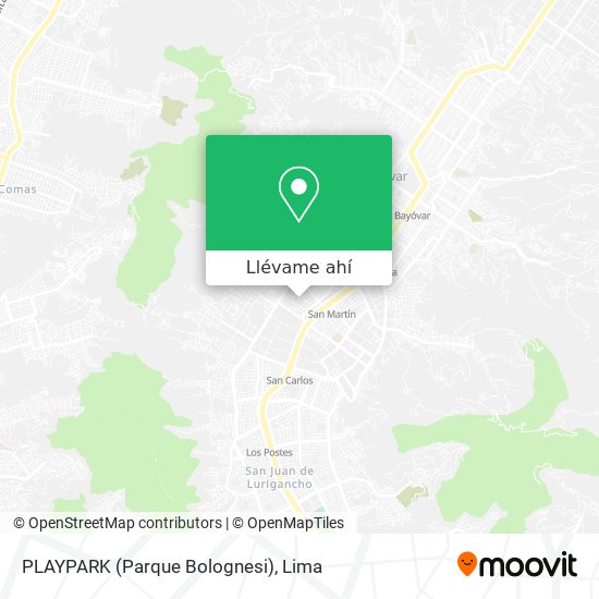 Mapa de PLAYPARK (Parque Bolognesi)
