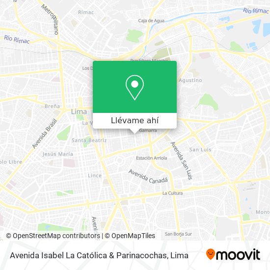 Mapa de Avenida Isabel La Católica & Parinacochas