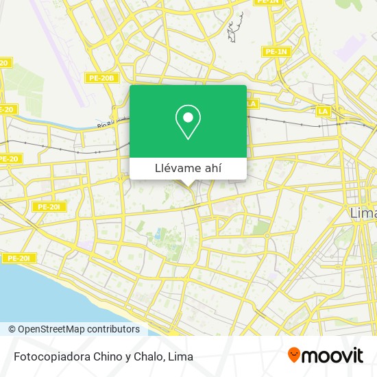 Mapa de Fotocopiadora Chino y Chalo