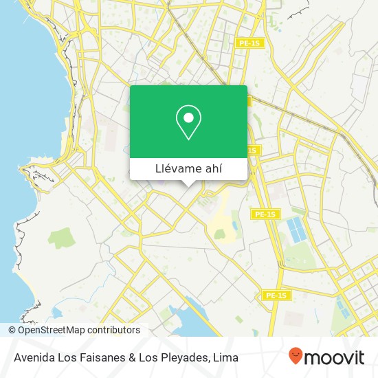 Mapa de Avenida Los Faisanes & Los Pleyades